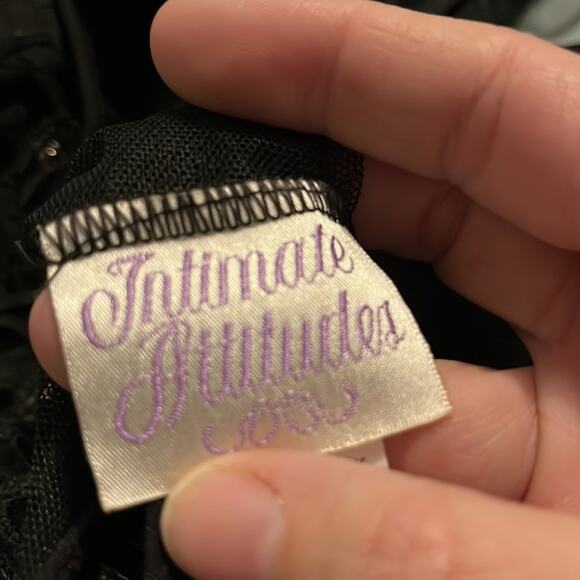 NWT Black Mesh Teddy with Matching Thong - Picture 5 of 7